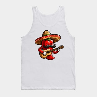 Red Hot Chilli Pepper Funny Cinco De Mayo Fiesta Tank Top